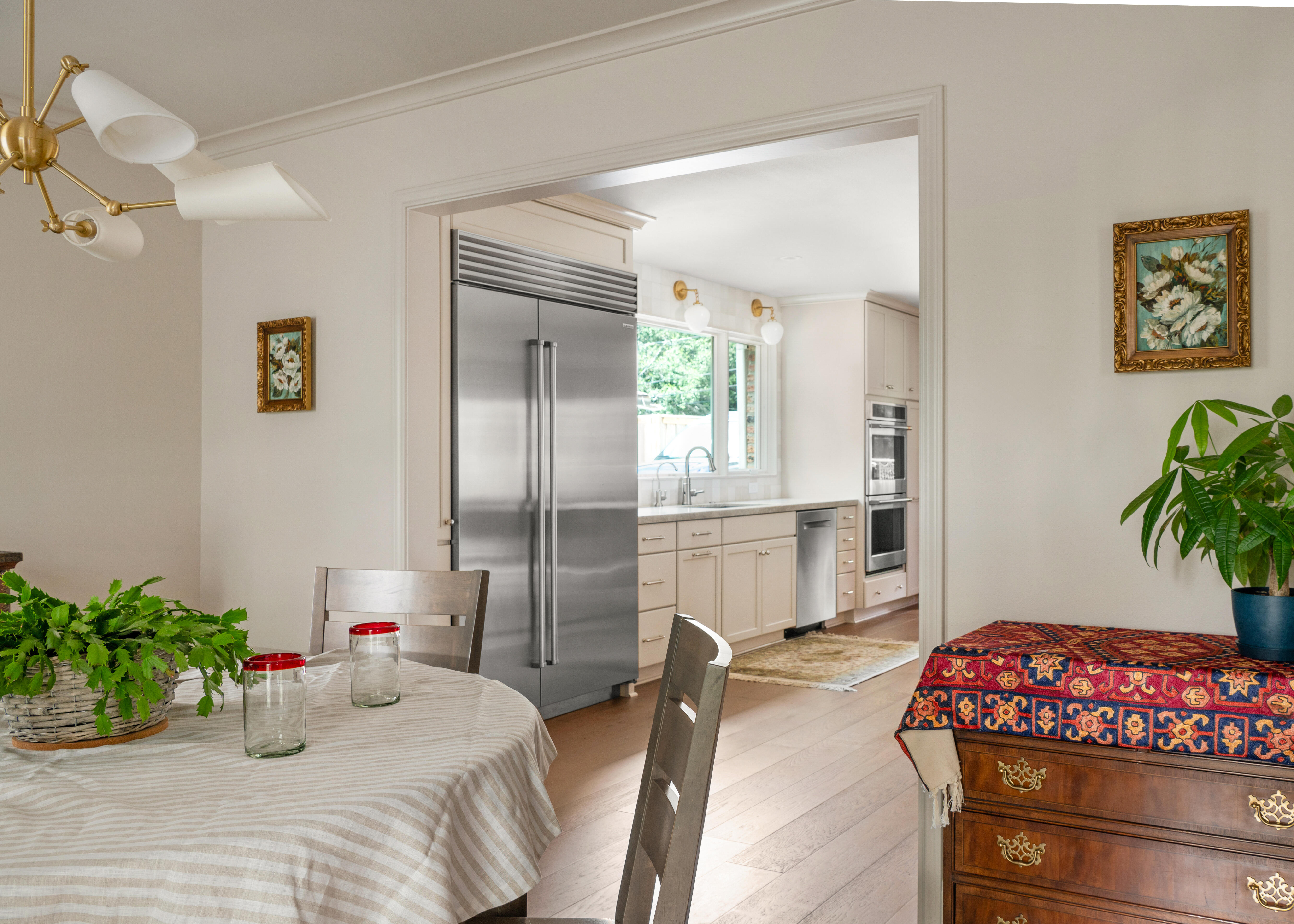 Custom kitchen cabinets and quartzite counters Houston — Matt Baker Contracting